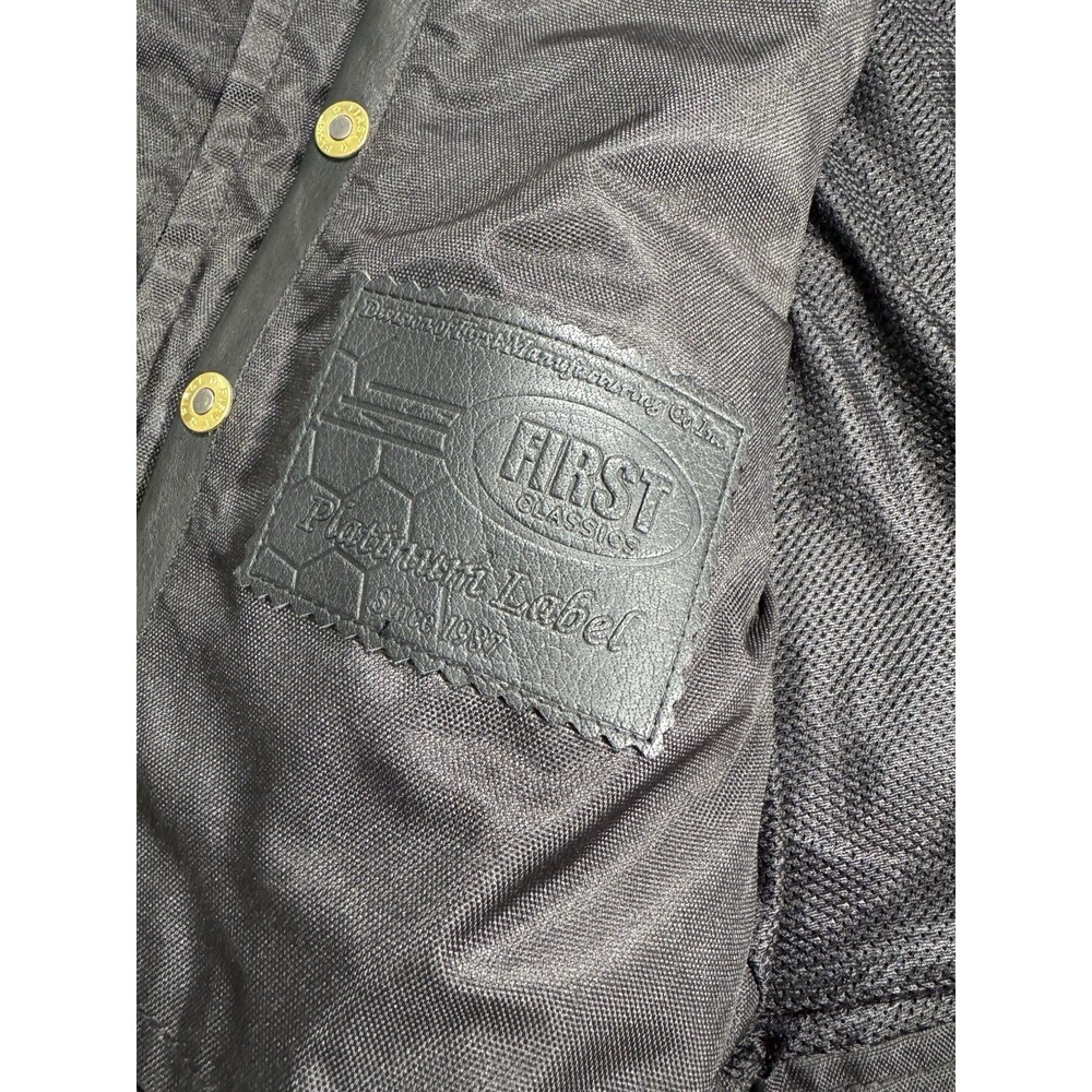 First Mfg Co Sharp Shooter Men's Motorcycle Leather Vest - Classic Black XL - Picture 11 of 16